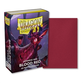 Yu-Gi-Oh tilbehør - Matte Blood Red Juusouken (60 small Sleeves) - Dragon Shield